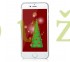 Vianočný presýpací kryt iPhone 6/6S - ružový